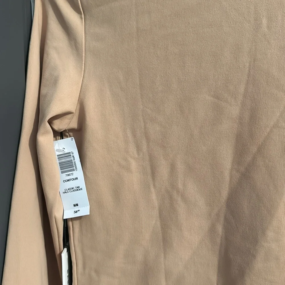 Aritzia Babaton Classic Tan Crew Neck Bodysuit Size Small - Picture 3 of 4